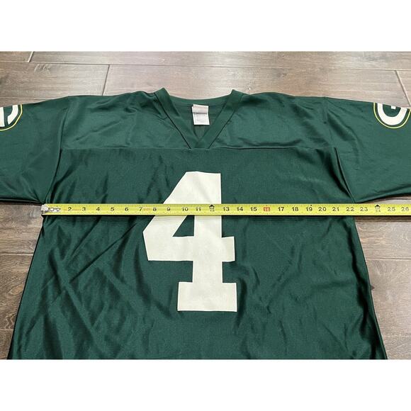 Vintage 90s NFL Mens Green Bay Packers Brett Farve #4 Football Jersey Size L - Picture 8 of 10